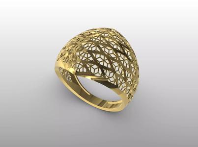 Lattice Embrace Ring