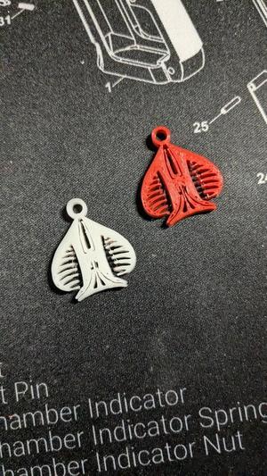 Goatmare and the Hellspades keychain