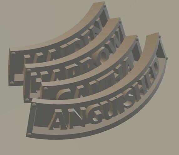 Lady Harrow's Mournflight NAMETAGS S03 Beastgrave WU