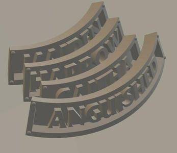 Lady Harrow's Mournflight NAMETAGS S03 Beastgrave WU