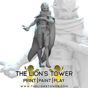 Cult of Tiamat - Cultist Roxanna (32mm scale, Pre-supported Miniature)