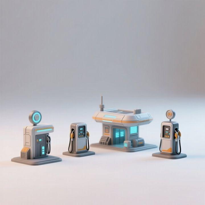 Futuristic Fuel Stop