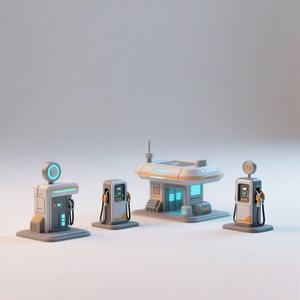 Futuristic Fuel Stop