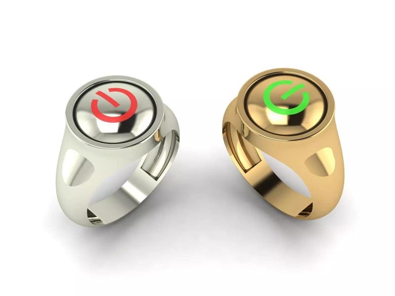 Power button design ring