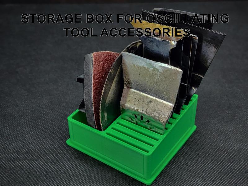 Oscillating Tool Blade Storage Box