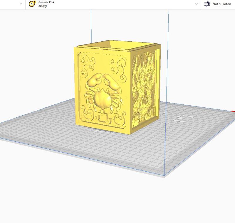 litho pandora box Cancer lamp