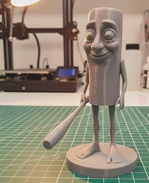 Tung Tung Tung (Brainrot) – 10cm 3D  with Baseball Bat - Presupported STL File