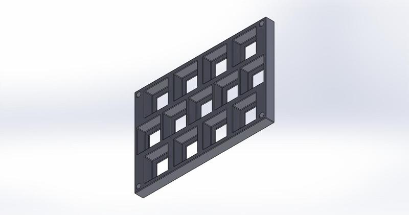Miniatures Storage Tray, 25mm Square Base x 13, ShoeBox Miniatures Storage System
