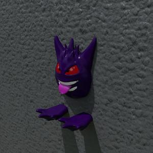 Gengar Pokémon wall mount