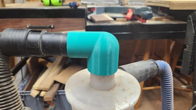 Dust deputy to ridgid vacuum adapter