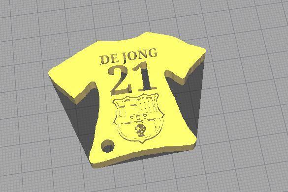 BARCELONA KEYRING - DE JONG - 21 La Liga