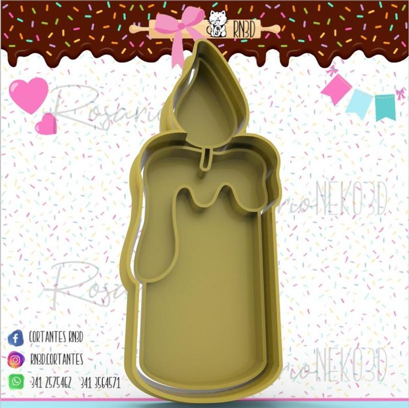 Candle cookie cutter - candle cookie cutter