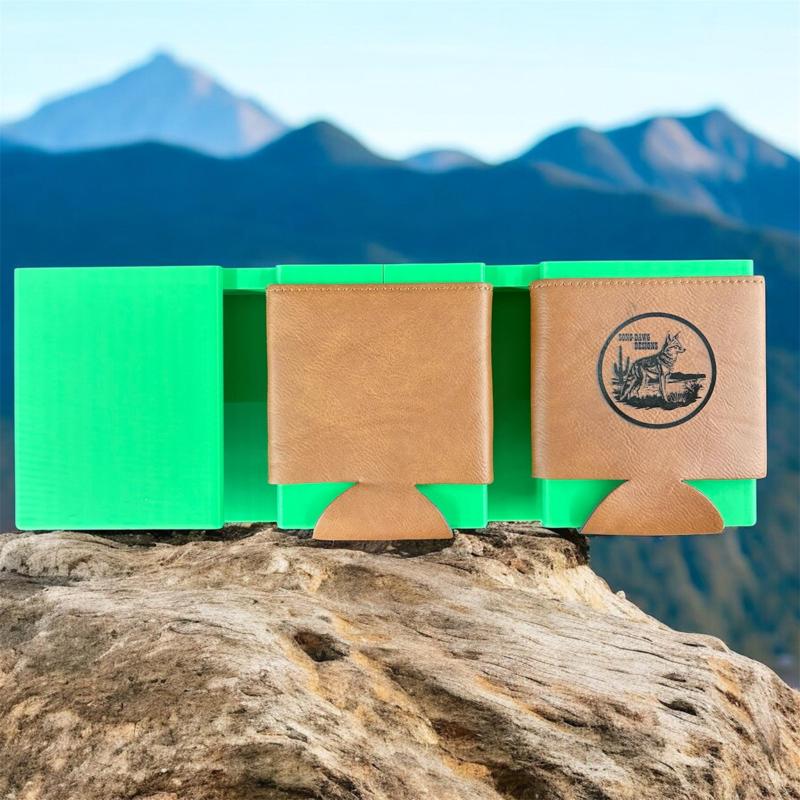 WeCreat Lumos Koozie Jig – Laser Engraving Fixture for Leatherette & Foam Can Holders