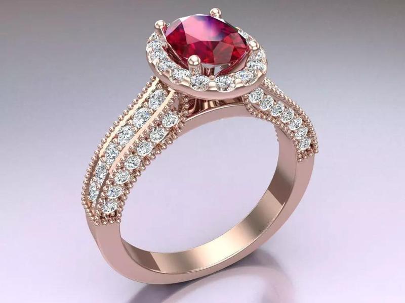 Oval stone ring - Womens  Rings - N822342