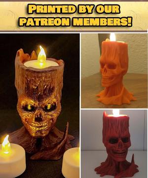 Vecna Skull - Dice & Candle Holder - FREE 3D Print STL/3MF