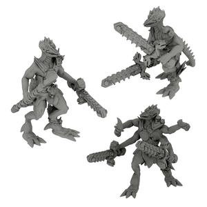 Lizard people warriors including 4 armed lizard warrior