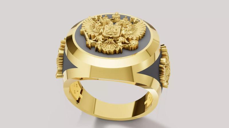 Mens Ring 3D print model E 03