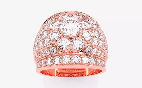 Mens Solitaire Ring 3dm stl renders details