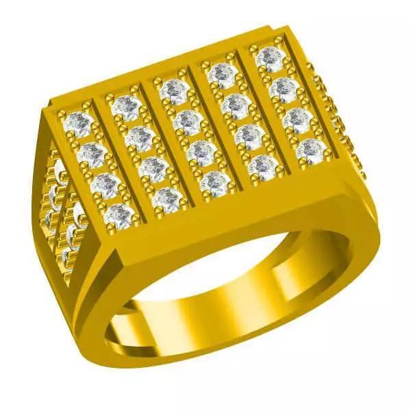JCD Format Men gold engagement rings autodesk jewelry design