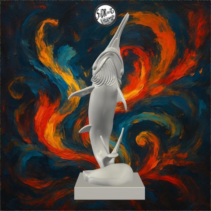 Swordfish Sculpture — Leap of the Ocean – SoliDRawinGs SG423