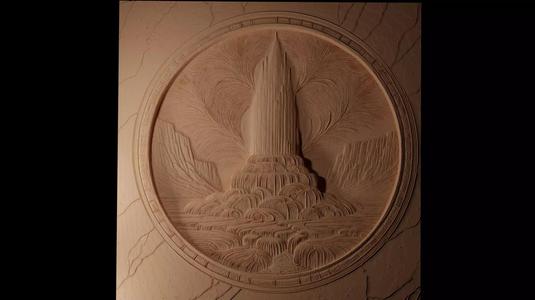 Geyser CNC 3d Print High Relief Sand Casting