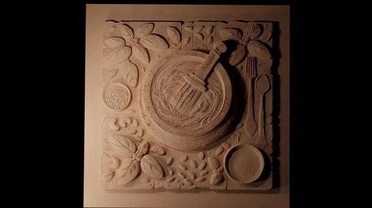 Pesto CNC 3d Print High Relief Sand Casting