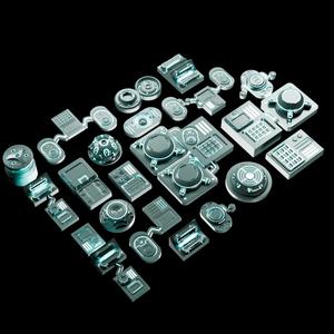 🟢 20x Sci-Fi Greebles, Greeblies for Action Figure Dioramas and Displays #4