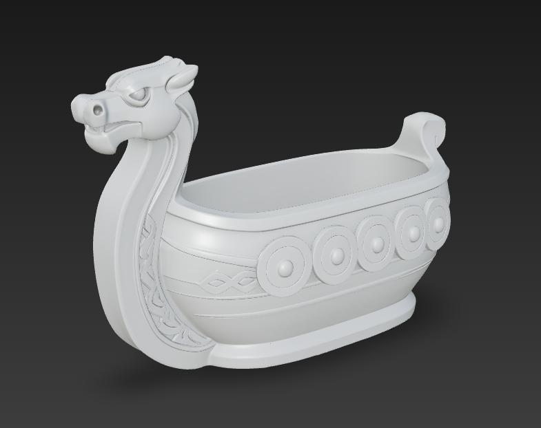 Viking Drakar Viking Vessel Vessel Figure