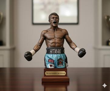 "The Hitman" Ricky Hatton Statue - Boxer Bust and Trophy