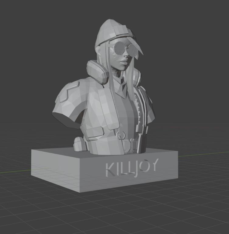 Killjoy Bust – Valorant 3D Printable Statue