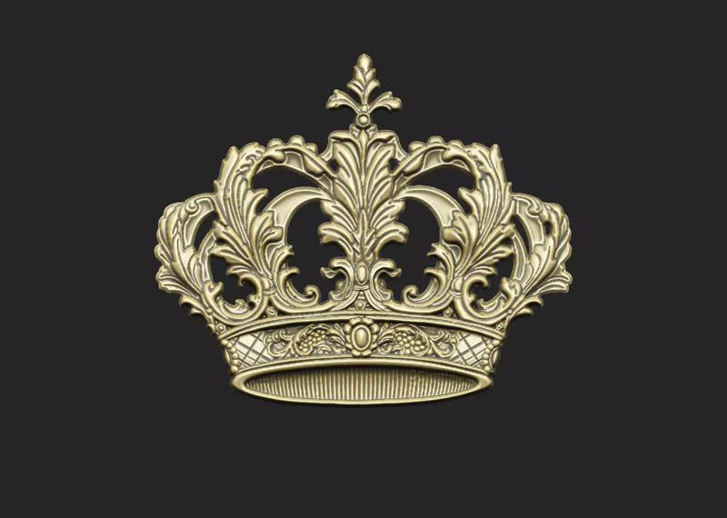 Crown pattern monarchy lord classical gothic baroque catholic