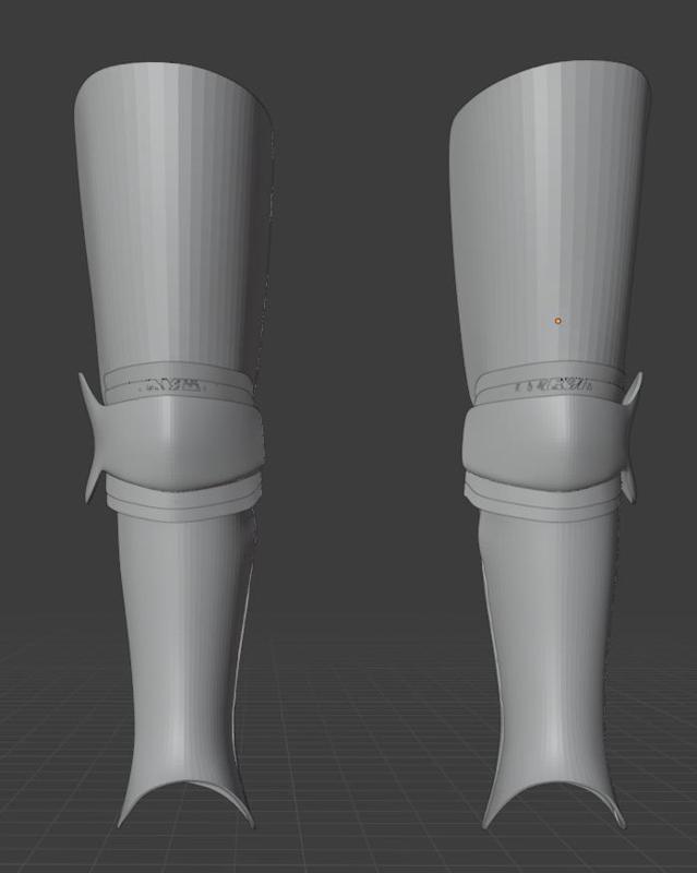 No Rivet Holes Platelegs, Cuisse, poleyn, Greaves