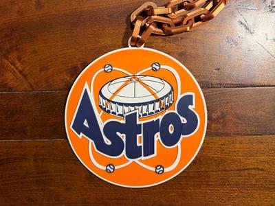 Retro Houston Astros Oversized Necklace Logo