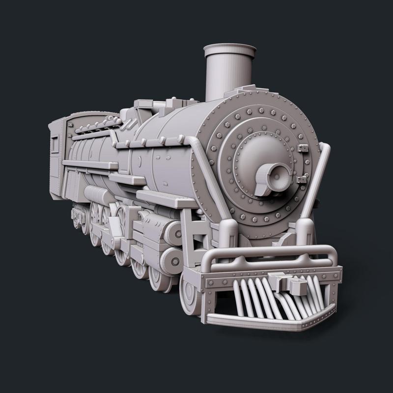 Santa Fe 3751 Steam Locomotive