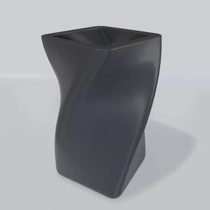 Pen holder in the form of a spiral cube