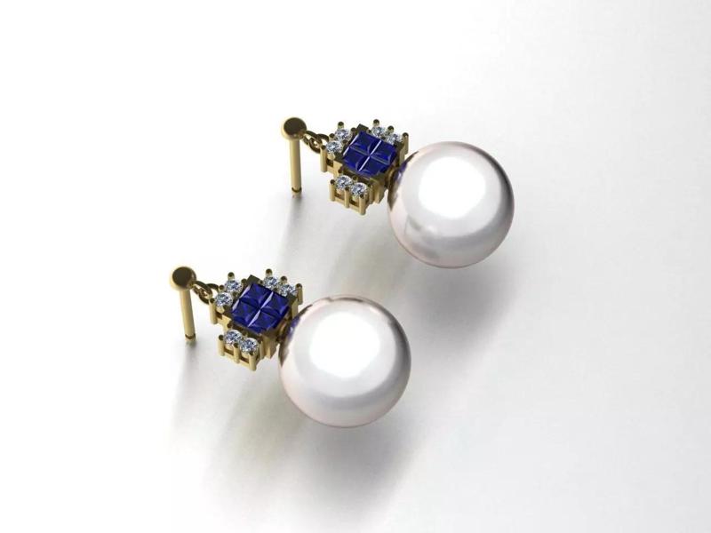 Pearl and Princess Earrings