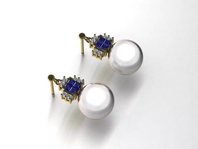 Pearl and Princess Earrings