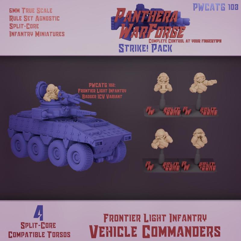 FLI Vehicle Commander/Vehicle Gunner Combo: Split-Core Strike Pack (6mm Real Scale)