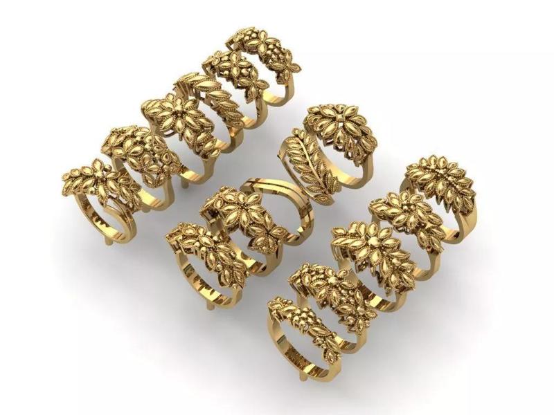 Dual-Style Rings Pack - 16 Unique Models