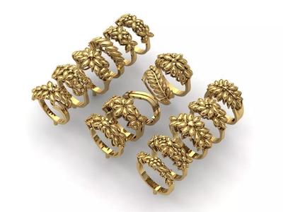 Dual-Style Rings Pack - 16 Unique Models