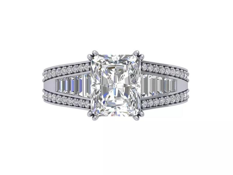 Emerald Radiant Ring