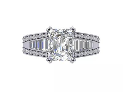 Emerald Radiant Ring