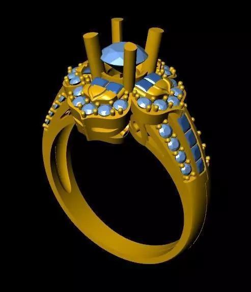 DiamondRing engagement ring with stones