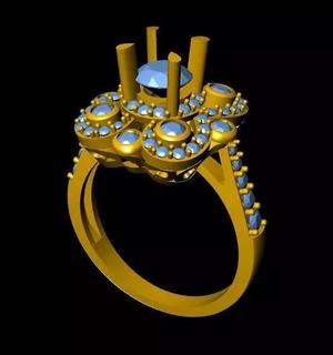 DiamondRing gold ring with stones