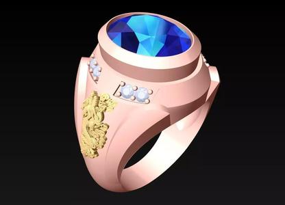Dragon Ring - Oval stone Ring - N928