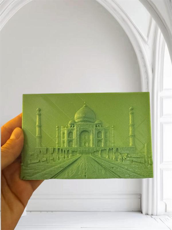 Taj Mahal Relief Wall Panel – 3D Printable STL for Home Decor