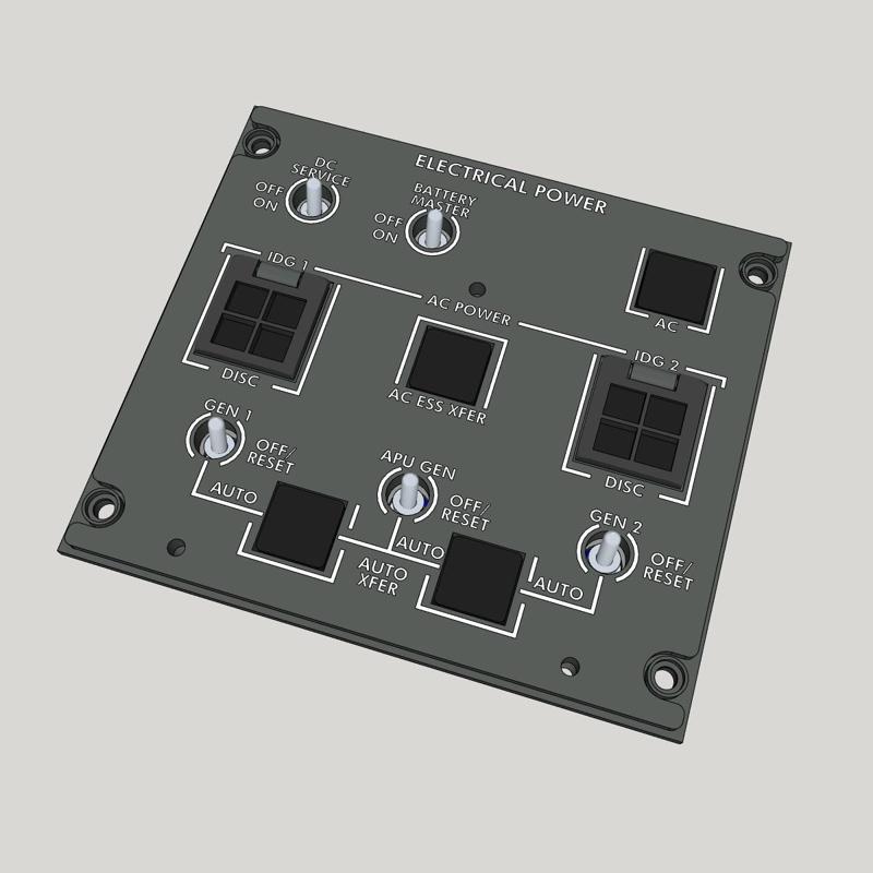 CRJ-900 Electrical Power panel
