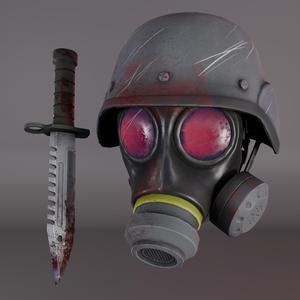Hunk (From Residual Evil) Mask and Helmet for Cosplay