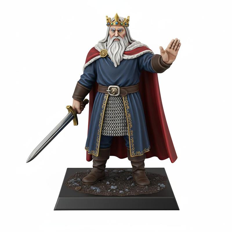Medieval King - 3D Printable Figure (Free Model)