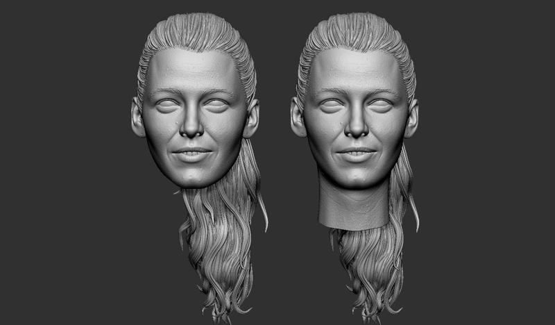 Ladypool Blake Lively - Deadpool & Wolverine - Figure Head Sculpt